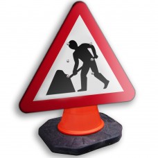 Roadworks Ahead Cone Sign 600mm